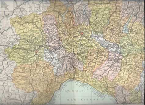 Anni 40 N 14 Carte Geografiche Italia sottodescritte