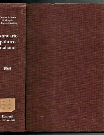ANNUARIO POLITICO ITALIANO 1963