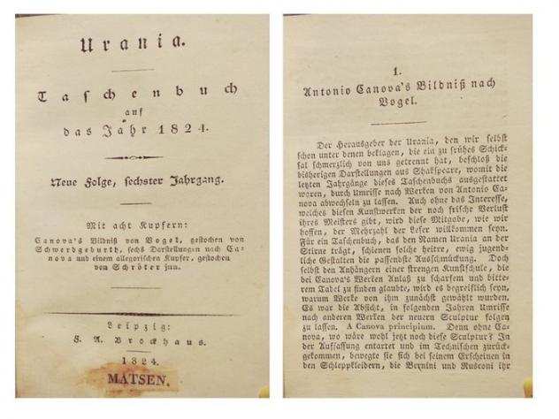 ANONIMO - Urania. Taschenbuch auf das Jahr 1824 - 1824