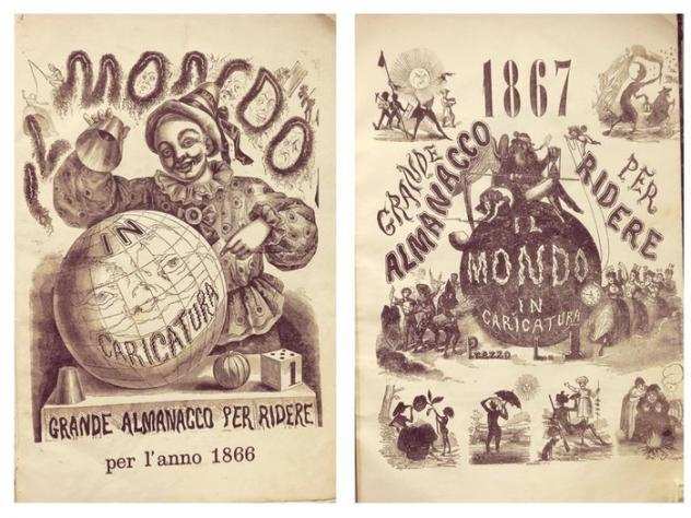 Anonymous - Lotto Ottocentesco di Umorismo e Caricature - 1866