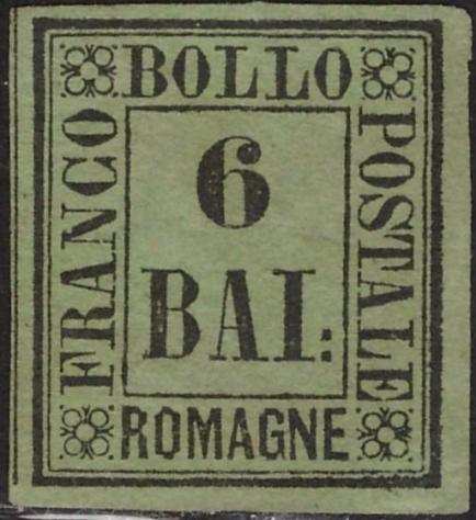 Antichi Stati italiani - Romagna 1859 - Sassone N. 1 3 4 6 7