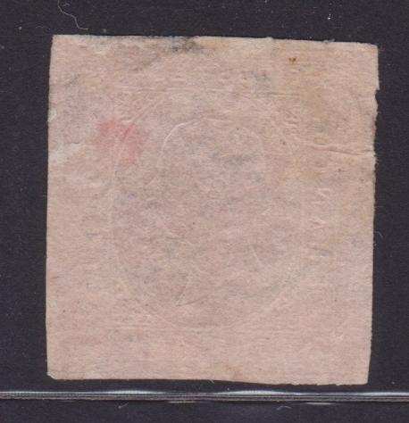 Antichi Stati italiani - Sardegna 1853 - II emissione, 40c rosa chiaro usato - Sassone n.6