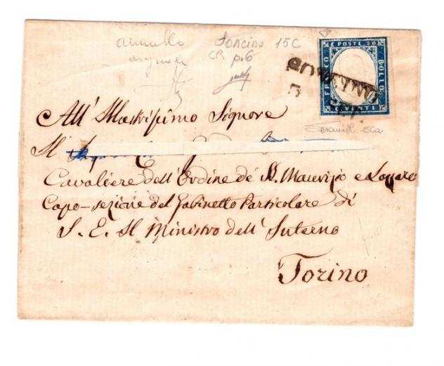 Antichi Stati italiani - Sardegna 18591860 - 15Ba-15Ca - sassone