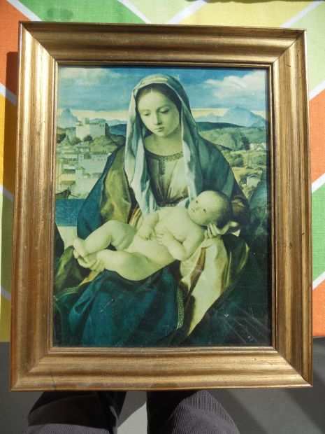 antico quadretto Madonna con bambino