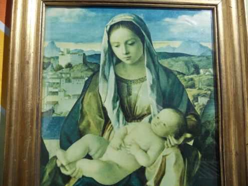 antico quadretto Madonna con bambino