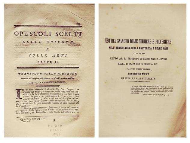 Antonio Lorgna  Giuseppe Savani  Carlo Sachero  Giovanni Battista Maggia  Vincenzo Manfredi  - Lotto di Opere sulla Chimica tutte in Prima Edizio