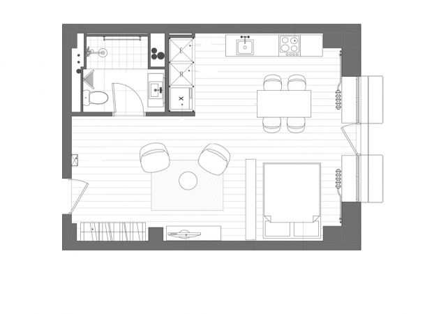 Appartamento 40mq con cucina separata - Posto auto incluso