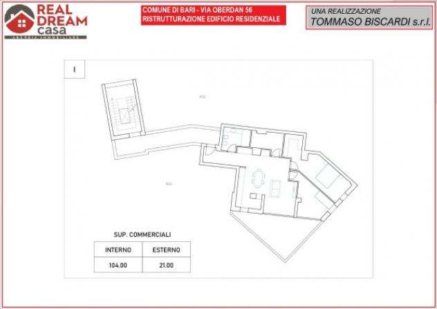 Appartamento di 111 msup2 con 3 locali in vendita a Bari