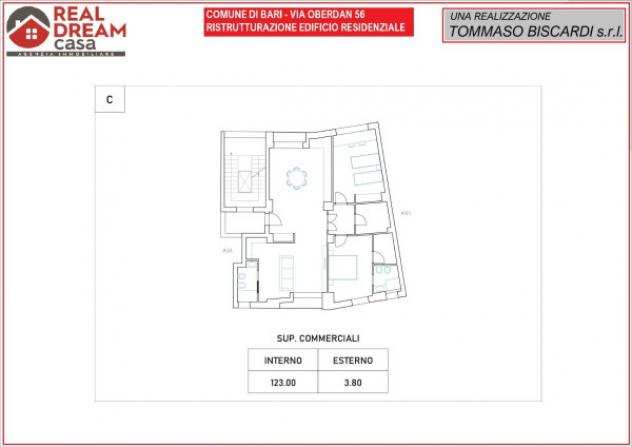 Appartamento di 124 msup2 con 3 locali in vendita a Bari
