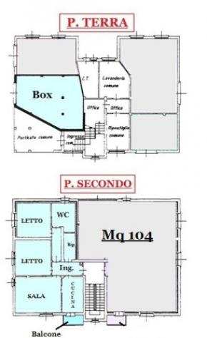 Appartamento di 126 msup2 con 3 locali e box auto doppio in vendita a San Giorgio Bigarello