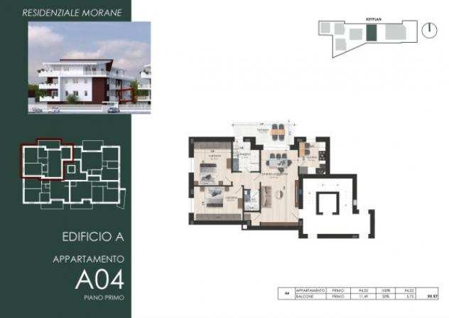Appartamento di 174 msup2 con 4 locali in vendita a Modena