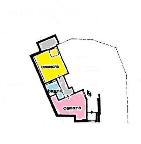 Appartamento di 50 msup2 con 2 locali in vendita a Asti