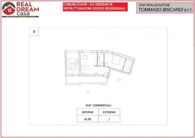 Appartamento di 63 msup2 con 2 locali in vendita a Bari