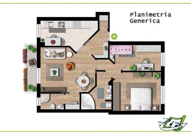 Appartamento in affitto a FORNACETTE - Calcinaia 30 mq Rif 1099386