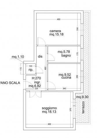 Appartamento in affitto a Pisa 65 mq Rif 1252599