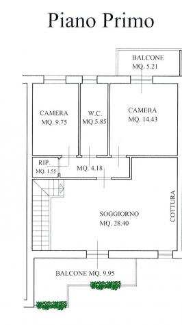 Appartamento in vendita a Fucecchio 80 mq Rif 1106940