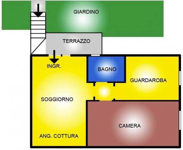Appartamento in vendita a Montecalvoli Basso - Santa Maria a Monte 60 mq Rif 1055679