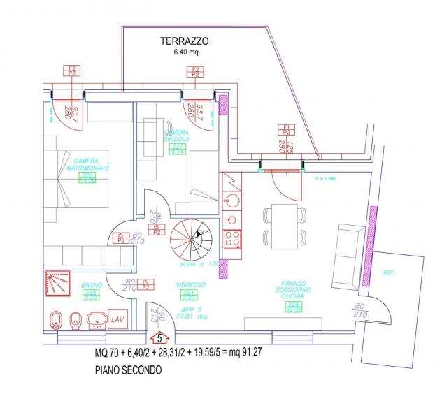 Appartamento in vendita a Pisa 90 mq Rif 1019360
