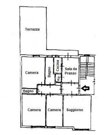 Appartamento in vendita a Pontedera 120 mq Rif 1089547