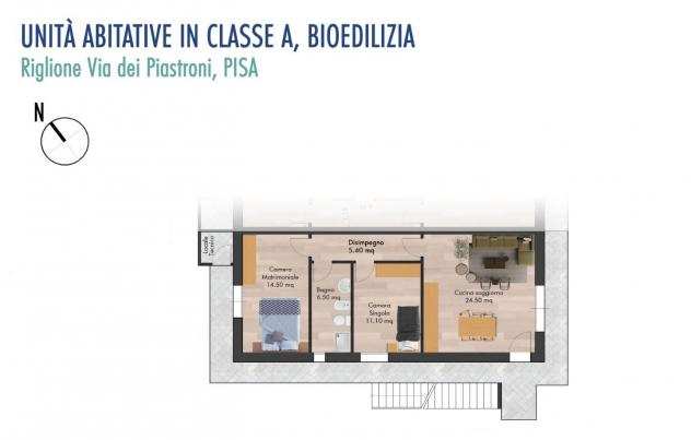 Appartamento in vendita a RIGLIONE ORATOIO - Pisa 95 mq Rif 1208184