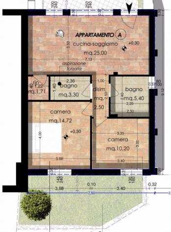 Appartamento in vendita a SAN BENEDETTO A SETTIMO - Cascina 75 mq Rif 603412