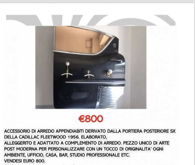 APPENDIABITI con PORTA CADILLAC