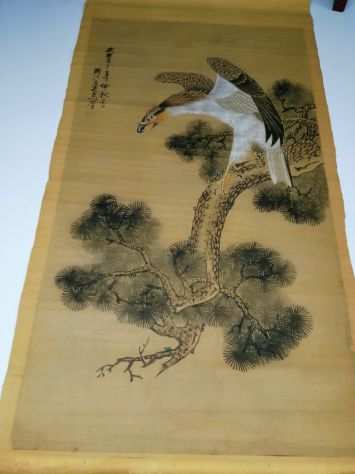 appendino giapponese inchiostro su pergamena