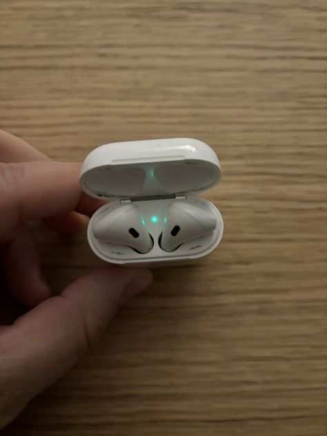 Apple AirPods con custodia dinbspricarica