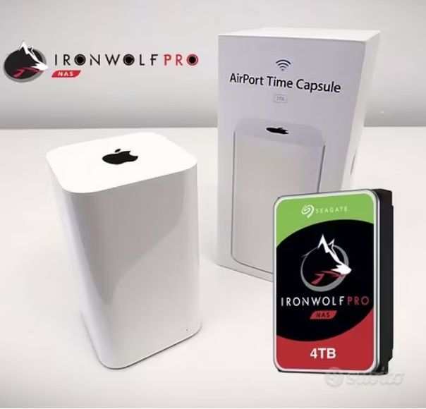 Apple Airport TimeCapsule 4TB Ironwolf PRO Garanzia