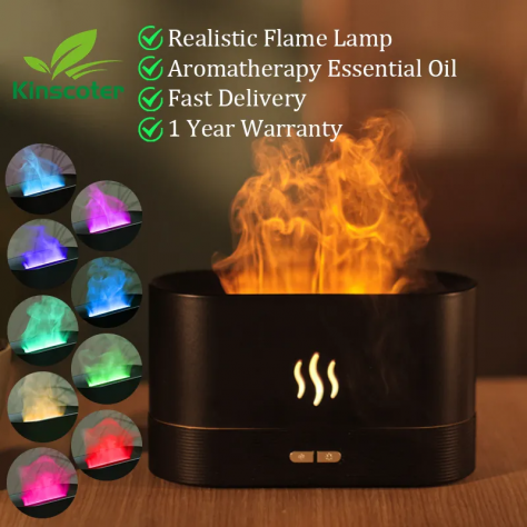 Aromaterapia Kinscoter Diffusore di Aromi. Fiamma Led.