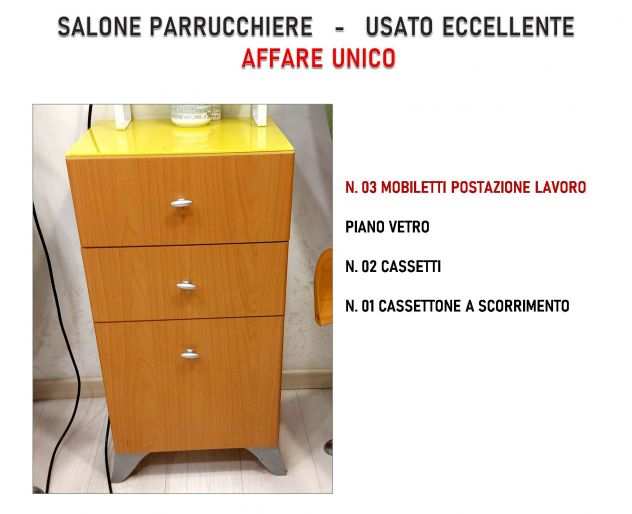 ARREDAMENTO SALONE PARRUCCHIERE