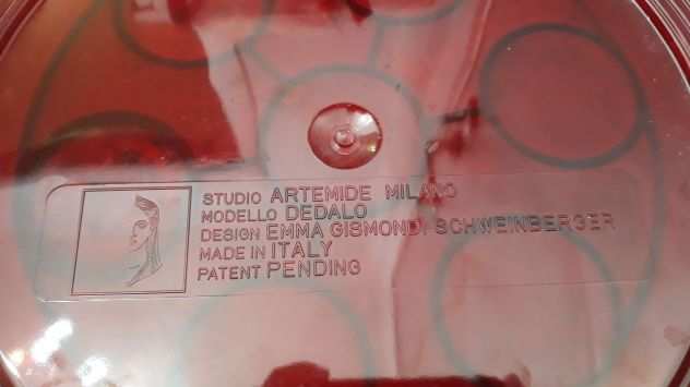 ARTEMIDE DEDALO BIANCO E ROSSO TRASPARENTE