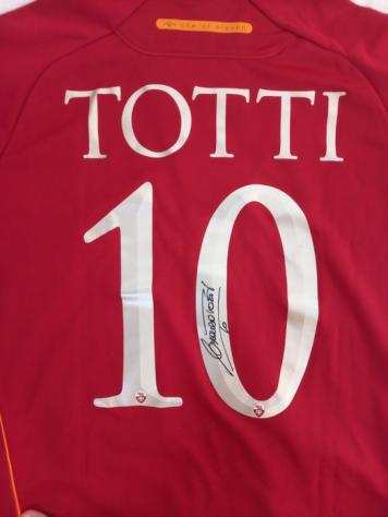 AS Roma - Campionato italiano di calcio - Francesco Totti - 2007 - Autografo, Magliettae