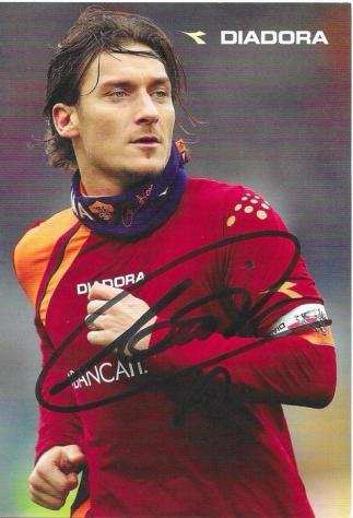 AS Roma - Campionato italiano di calcio - Francesco Totti - Cartolina vintage