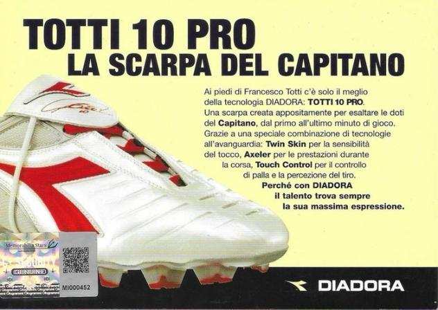 AS Roma - Campionato italiano di calcio - Francesco Totti - Cartolina vintage