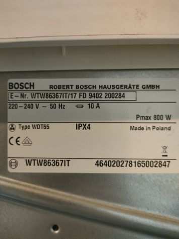 Asciugatrice Bosch Avantixx 7 kgA pompa di calore