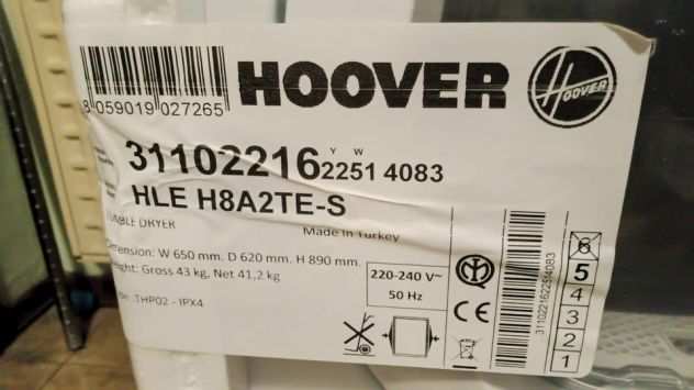 Asciugatrice nuova Hoover
