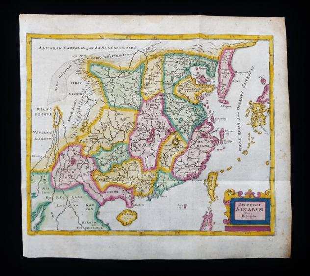 Asia, Mappa - China  Beijing  Wuhan  Hubei  Hainan  Korea  Taiwan Philip Briet  Herman Mosting  Marcus Welser - Imperii Sinarum Nova Descript