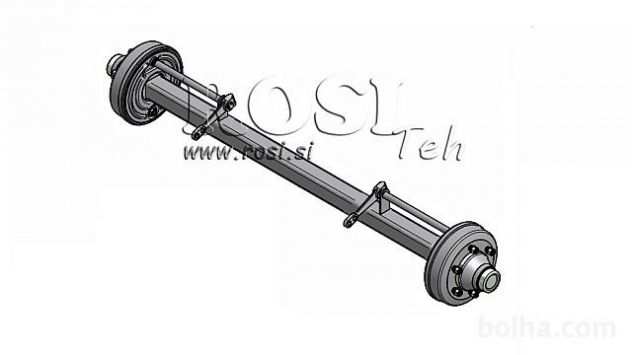 ASSE DEL RIMORCHIO 7200kg CON FRENI (1600 mm)