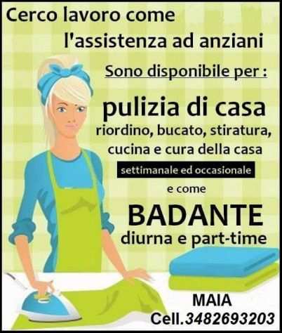 ASSISTENTE FAMILIARE  BADANTE  PULIZIE A ORE