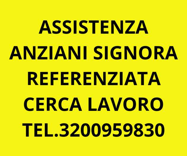 ASSISTENZA ANZIANI BADANTE COLF