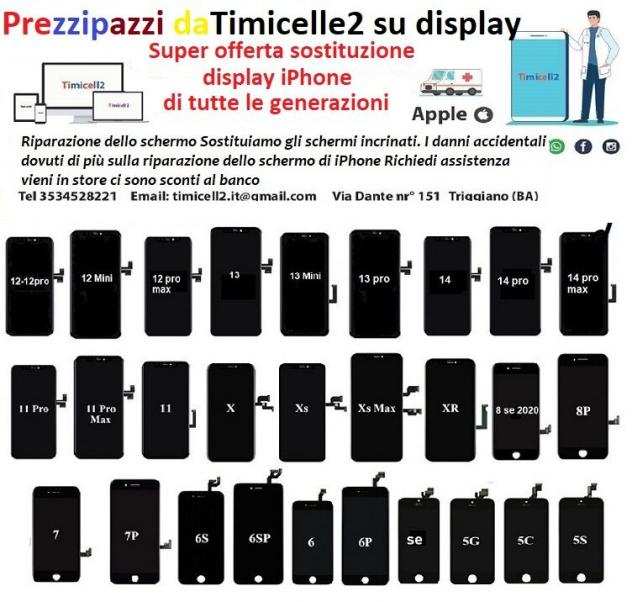 Assistenza Display iPhone da Timicell2