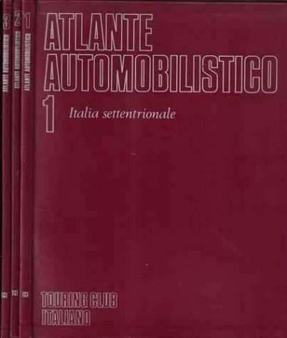 Atlante automobilistico Vol. I, II, III Ed.Touring Club Italiano, 1969 ottimo