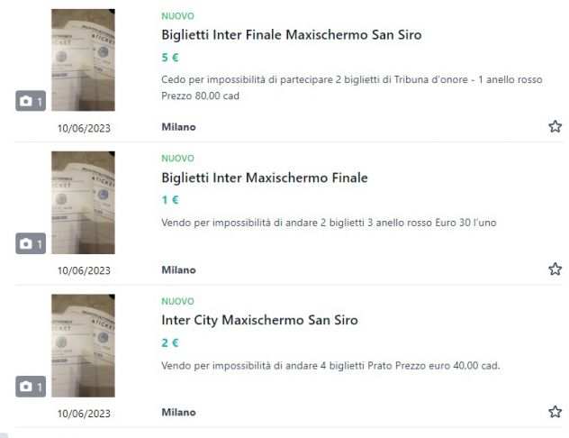 ATTENZIONE, truffa maxischermo San Siro