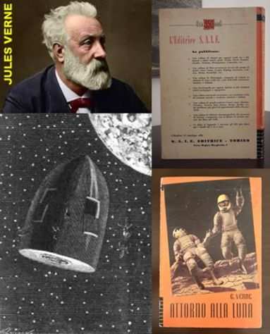 ATTORNO ALLA LUNA, JULES VERNE, SAS EDITRICE TORINO 7 Aprile 1956.