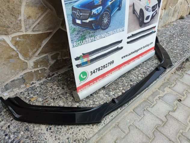 AUDI A5 COUPE SPORTBACK LAMA SOTTO PARAURTI ANTERIORE ABS NERO LUCIDO SPLITTER