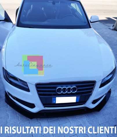 AUDI A5 COUPE SPORTBACK LAMA SOTTO PARAURTI ANTERIORE ABS NERO LUCIDO SPLITTER