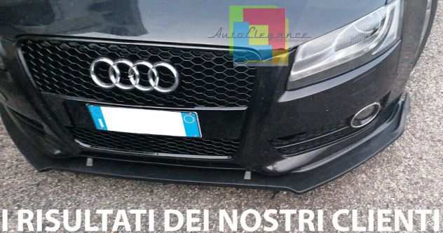 AUDI A5 COUPE SPORTBACK LAMA SOTTO PARAURTI ANTERIORE ABS NERO LUCIDO SPLITTER