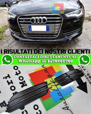 AUDI A6 4G C7 2011-2014 GRIGLIE LATERALI FENDINEBBIA PROFILI CROMATI