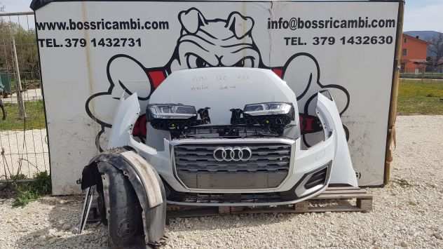 AUDI Q2 GA MUSATA FRONTALE PARAURTI COFANO RADIATORI PARAFANGHI FANALI LED